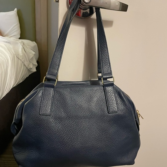 Fossil blue pebble leather satchel - Picture 7 of 12